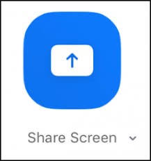 Share Screen button in Zoom