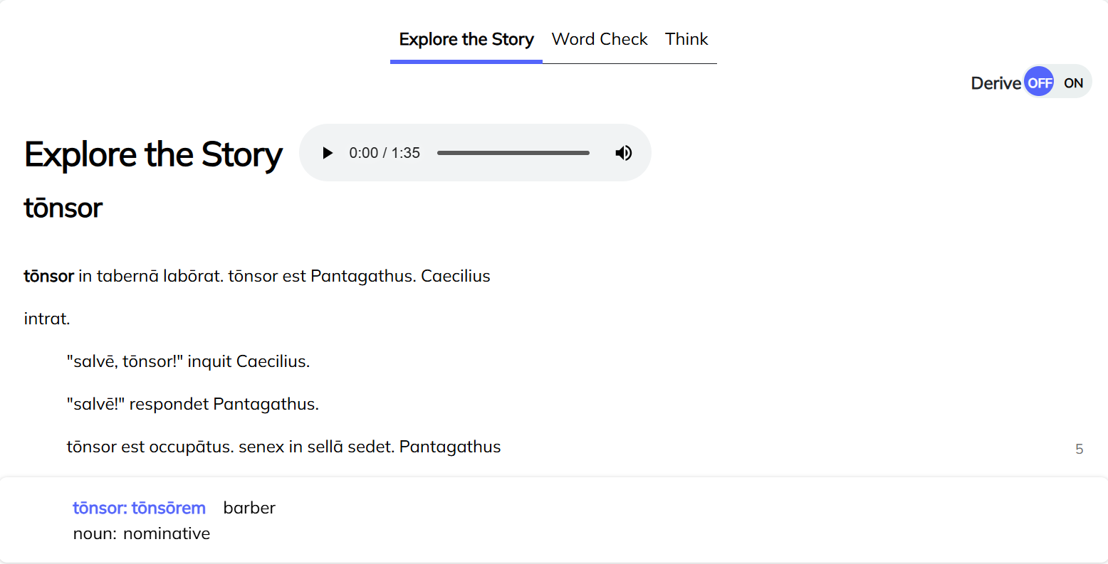 image Explore the Story with Translations highlighted