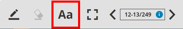 screenshot of bottom menu