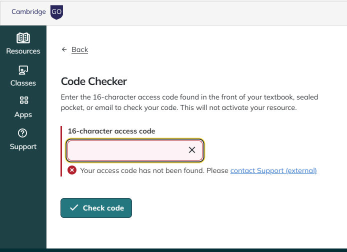 Screenshot of Code not found error.png