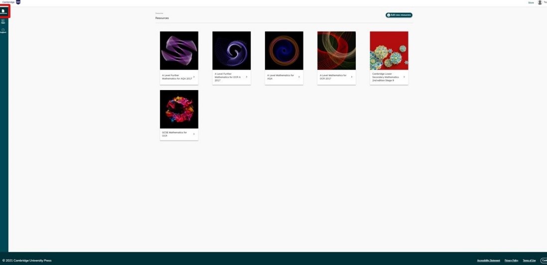 screenshot showing new products have been activated
