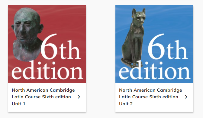 close up photo of latin Units 1 and 2 resources