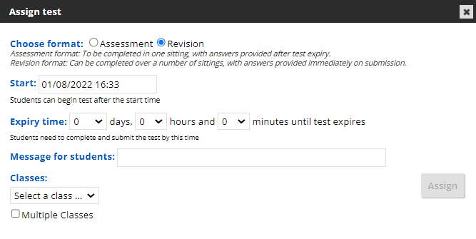 screenshot of test assign 2