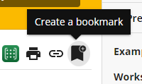 screenshot of create a bookmark